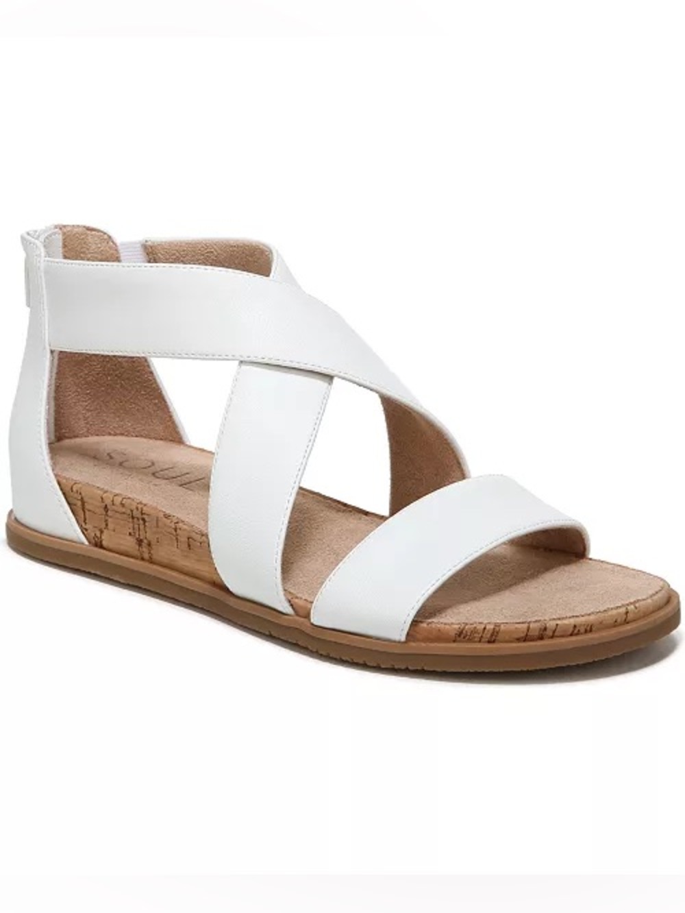 🖤🖤 Soul Naturalizer Cindi Ankle Strap Casual Sandals - White